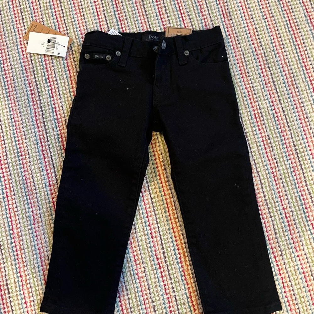 Ralph Lauren Polo Black Hampton Straight Jeans